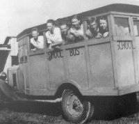 John Hodges Douglas drove this Ehren School bus, 1932